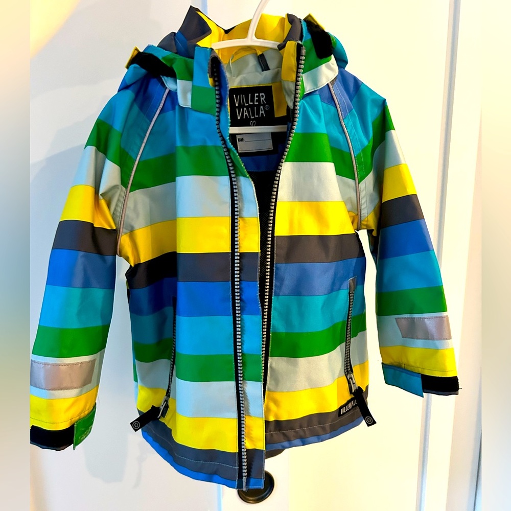 Villervalla Striped Rain Coat / Shell Size 92cm